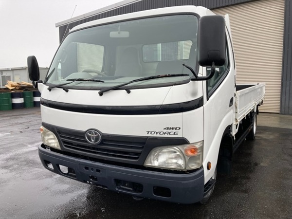 トヨエース 2t積 ワイドロング 平ボデー 4WD 5MT フル装備 軽々ゲート拍卖