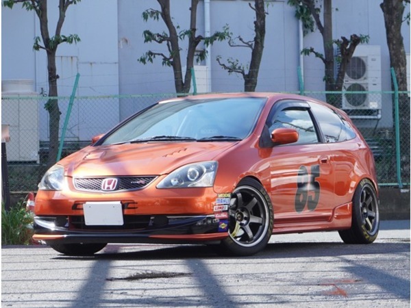 シビックタイプR 2.0 フルラッピング RAYS te37SL DIREZZA z拍卖