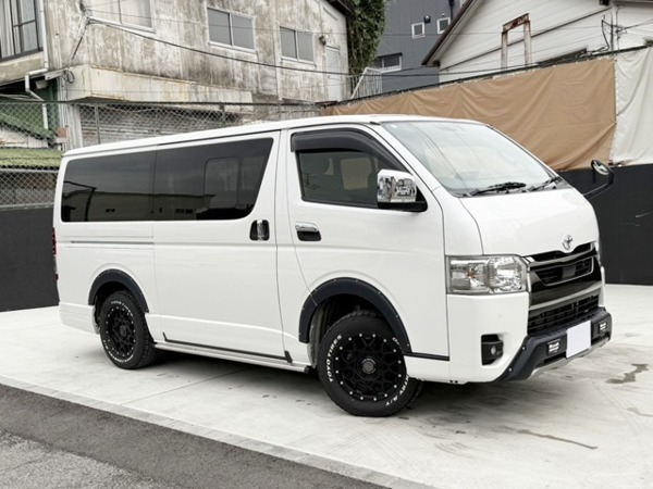 ハイエースバン 2.8 スーパーGL ダークプライムII ロングボディ ディーゼルターボ 4WD TRDエアロパーツFSR RAYS16AW オーバーフ拍卖