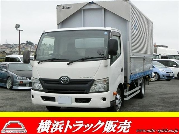 トヨエース 積載3t アルミウィング 6MT車 内寸433x200x202 中型8t限定免許拍卖