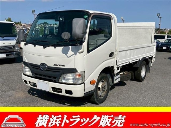 デュトロ 積載2t 平ボディ パワーゲート 5MT車 内寸340x161x37 準中型5t限定免許拍卖