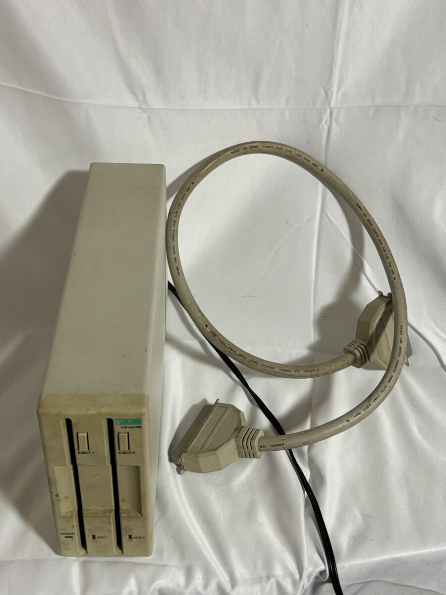 TSUKUMO TS-5CS2 外付け 5.25インチFDDユニット デュアルドライブ 通電確認済み拍卖