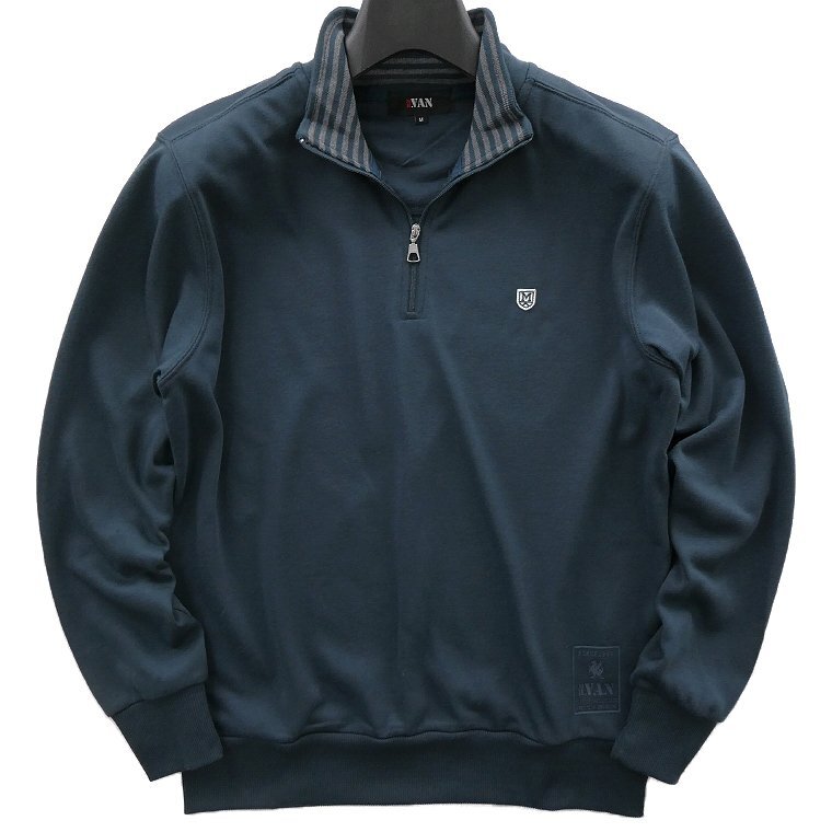 新品 ミスターヴァン 25年秋冬 裏毛 ハーフジップ スウェット 3L【va1953024_69_3L】MR.VAN 大きい ビッグサイズ ジップアップ トレーナー拍卖