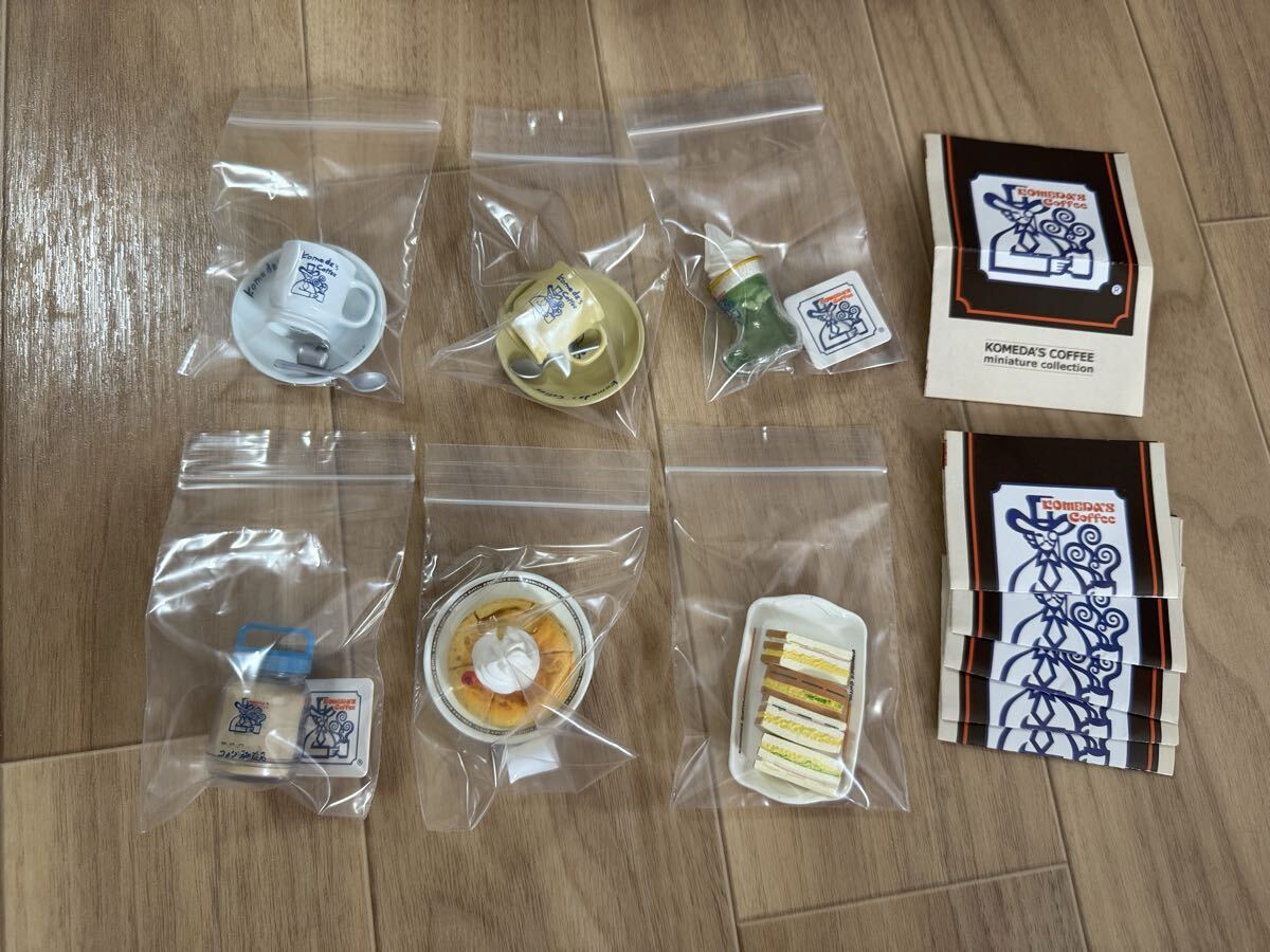 コメダ珈琲 ミニチュアコレクション 【全6種】 ガチャ ケンエレファント vol.1.2 ミニチュア ドールハウス ぷちサンプル 食品サンプル拍卖