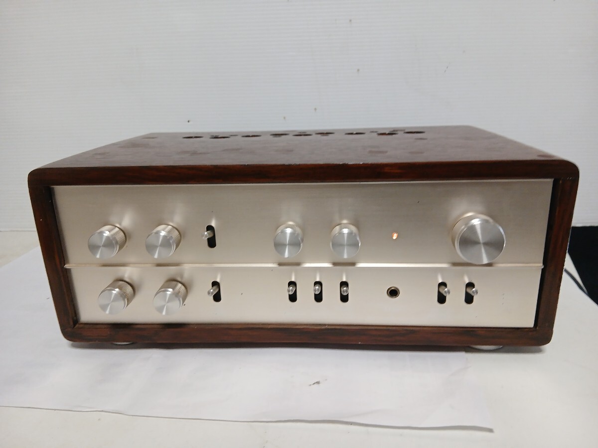 LUXMAN ラックスマン プリメインアンプ・SQ707 ウッドケースいり・通電確認済み拍卖