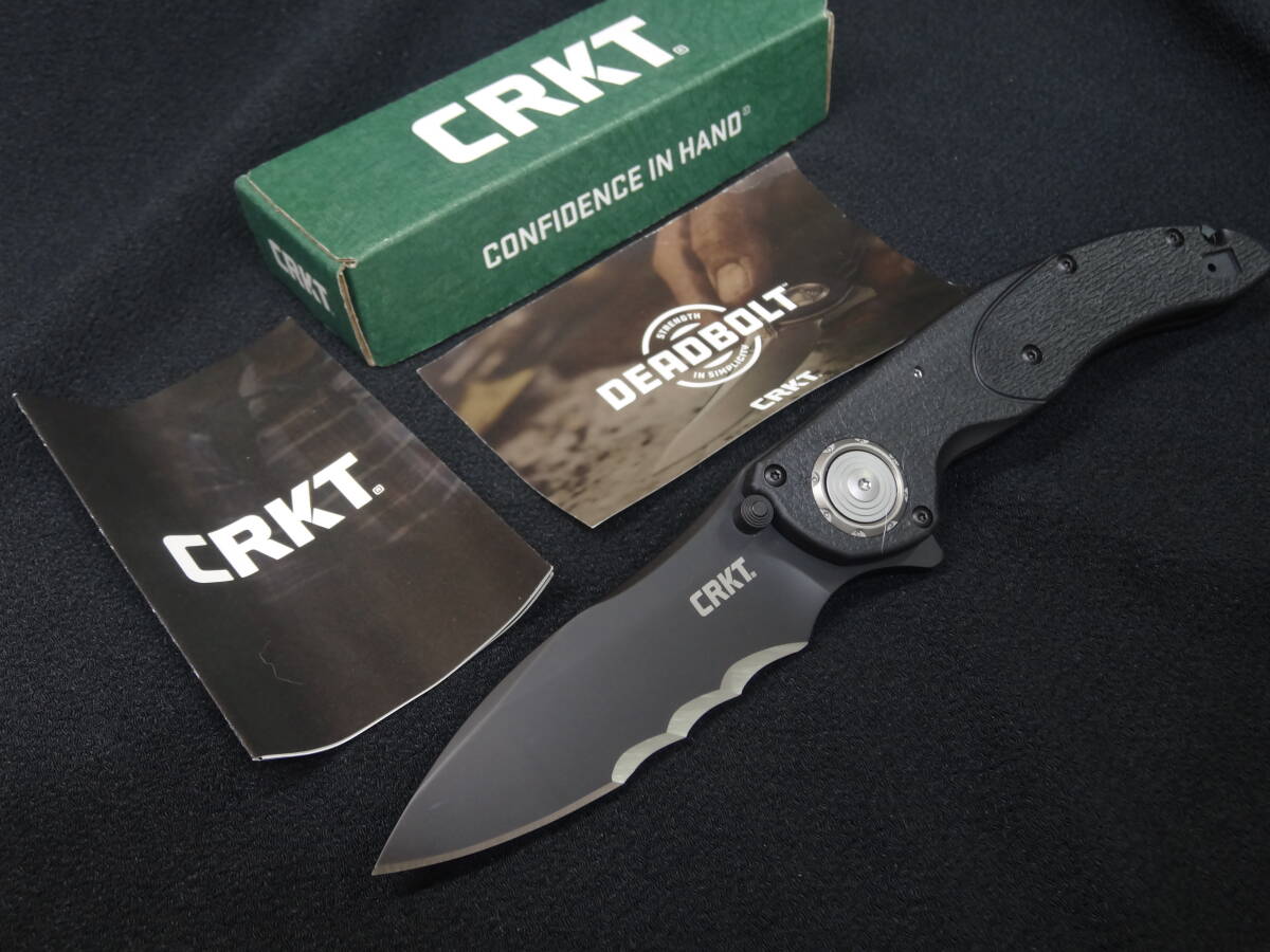 □ 刃研ぎの達人、トム・ベフの刃先・鋭い切れ味・フォルダー最強のロックシステム・デッドボルトを搭載・CRKT社製・新品未使用 □拍卖