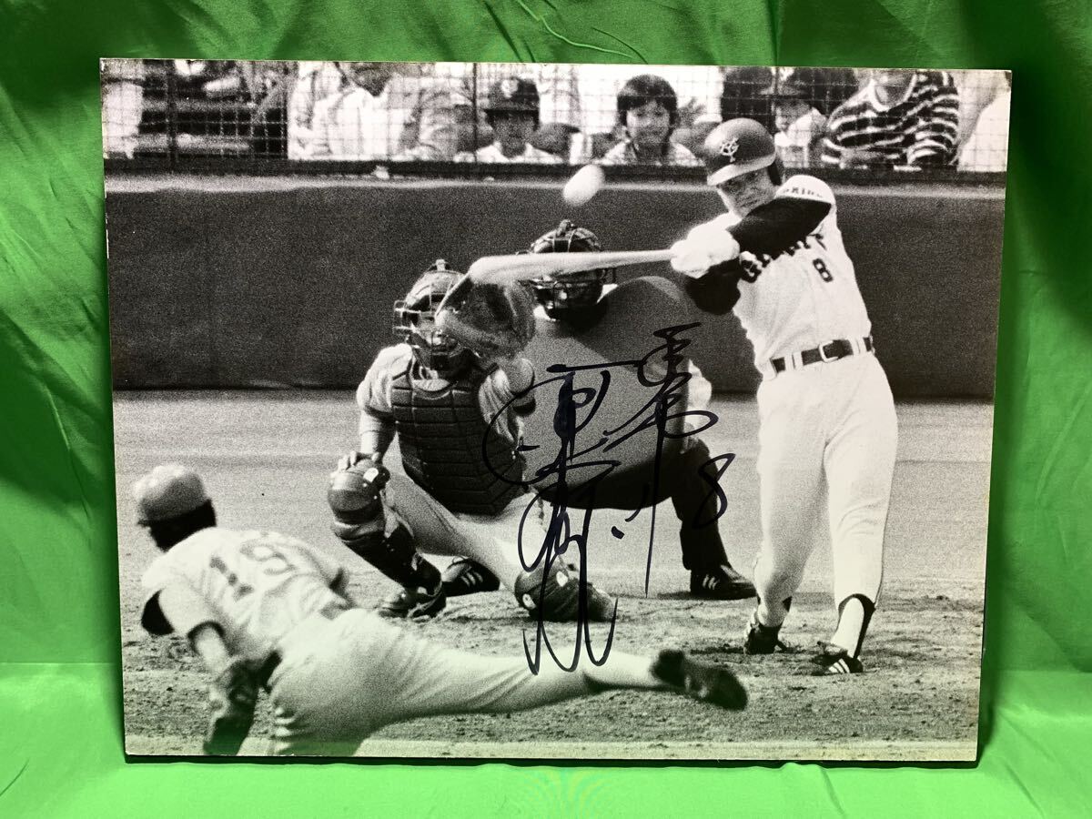 読売ジャイアンツ 原辰徳 #8 直筆サイン入り 木製パネル 1F拍卖