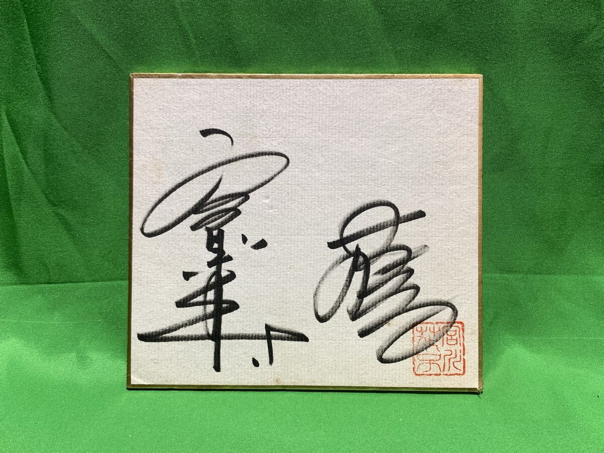 不明選手 直筆サイン入り ミニ色紙 A-19拍卖