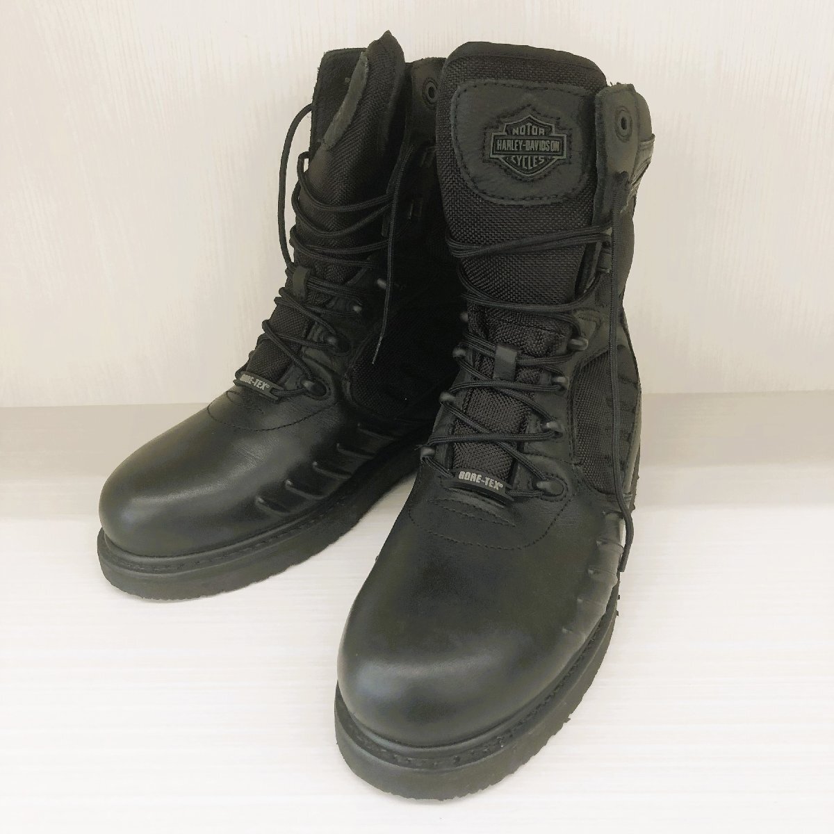 ●未使用・保管品 純正 HARLEY DAVIDSON ハーレーダヴィッドソン 防水 ゴアテックス FXRG レースアップブーツ 27.5 cm レザー 98009拍卖