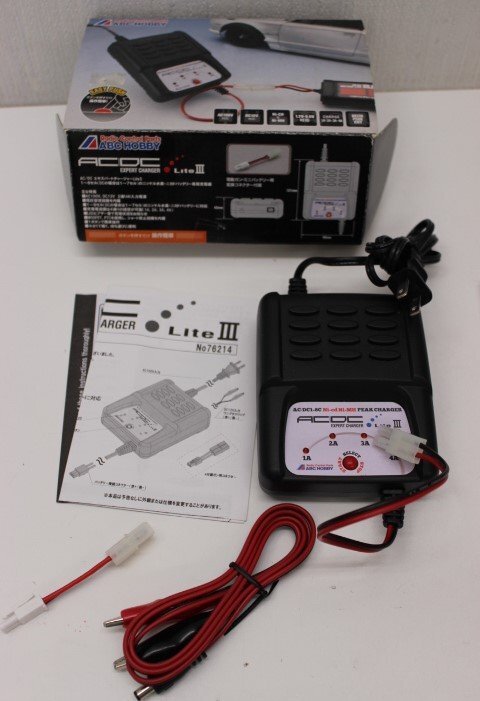 ○ABC HOBBY ACDC EXPERT CHARGER Lite3 No76214 充電器【動作保証出品】AC/DC エキスパートチャージャー ライト3拍卖