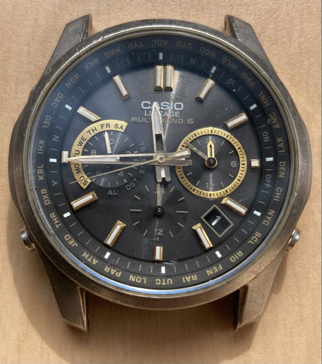 【1円スタート★電池切れ】CASIO●カシオ●LINEAGE●マルチバンド6●メンズ腕時計●ソーラー電波時計●LIW-M610TDS●TITANIUM●リニエージ拍卖