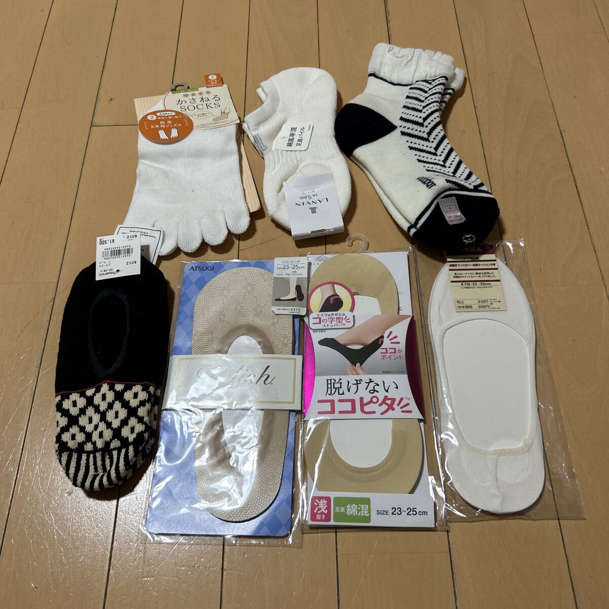 新品未使用靴下フットカバーまとめ売り7足ランバンadabai無印良品ココピタNUMBER TWENTY ONE アツギ拍卖
