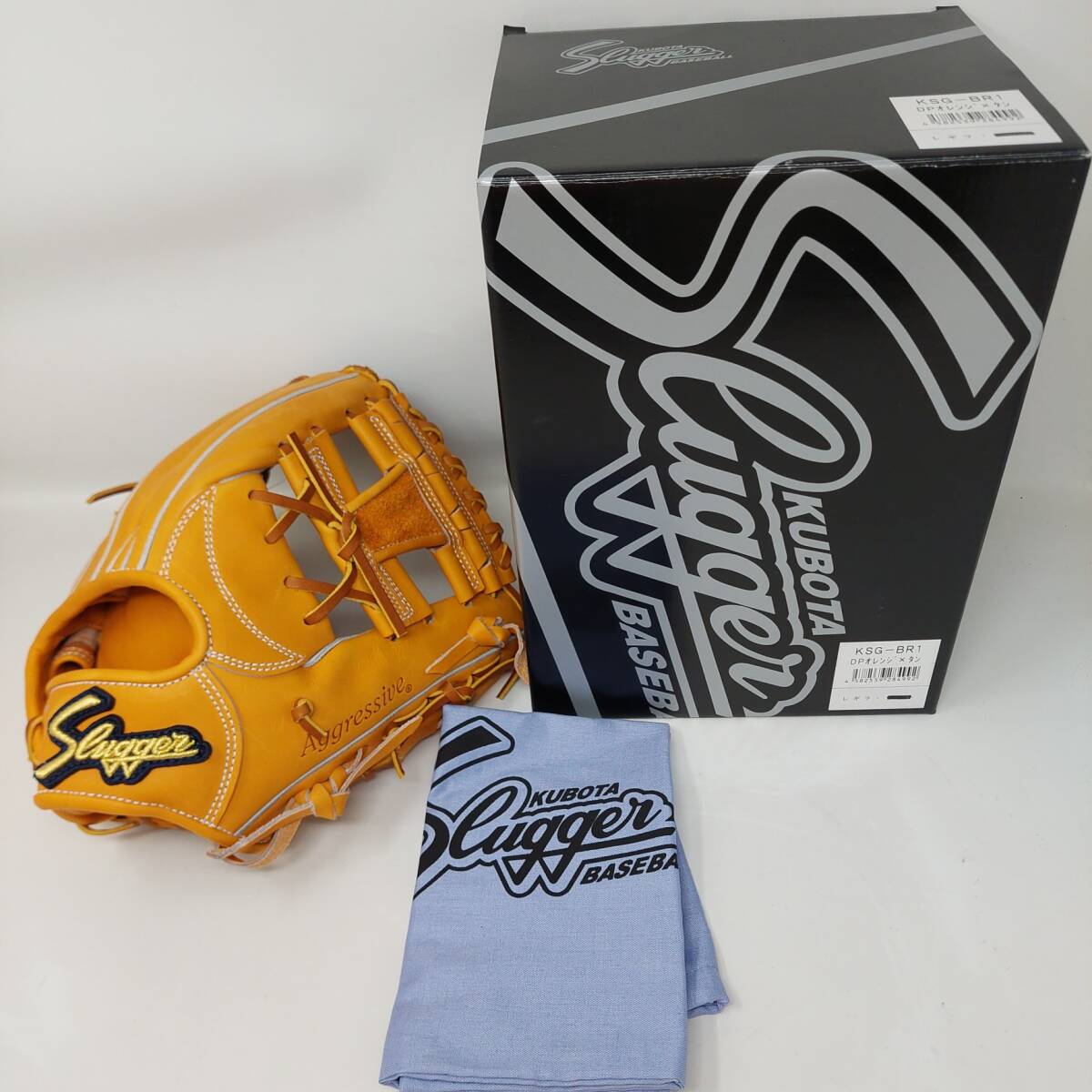 定価59,400円 久保田スラッガー 硬式グラブ 内野手 KSG-BR1 DPオレンジ 右投げ 高校野球対応 新品未使用 激安拍卖