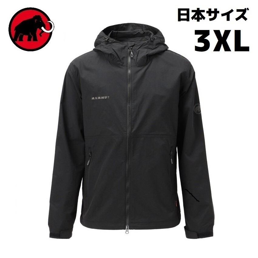 ★新品★マムート Tシャツ メンズ Hiking WB Hooded Jacket AF 101200391 0001 日本サイズ3XL タウンユース ハイキング 登山 撥水 防風拍卖