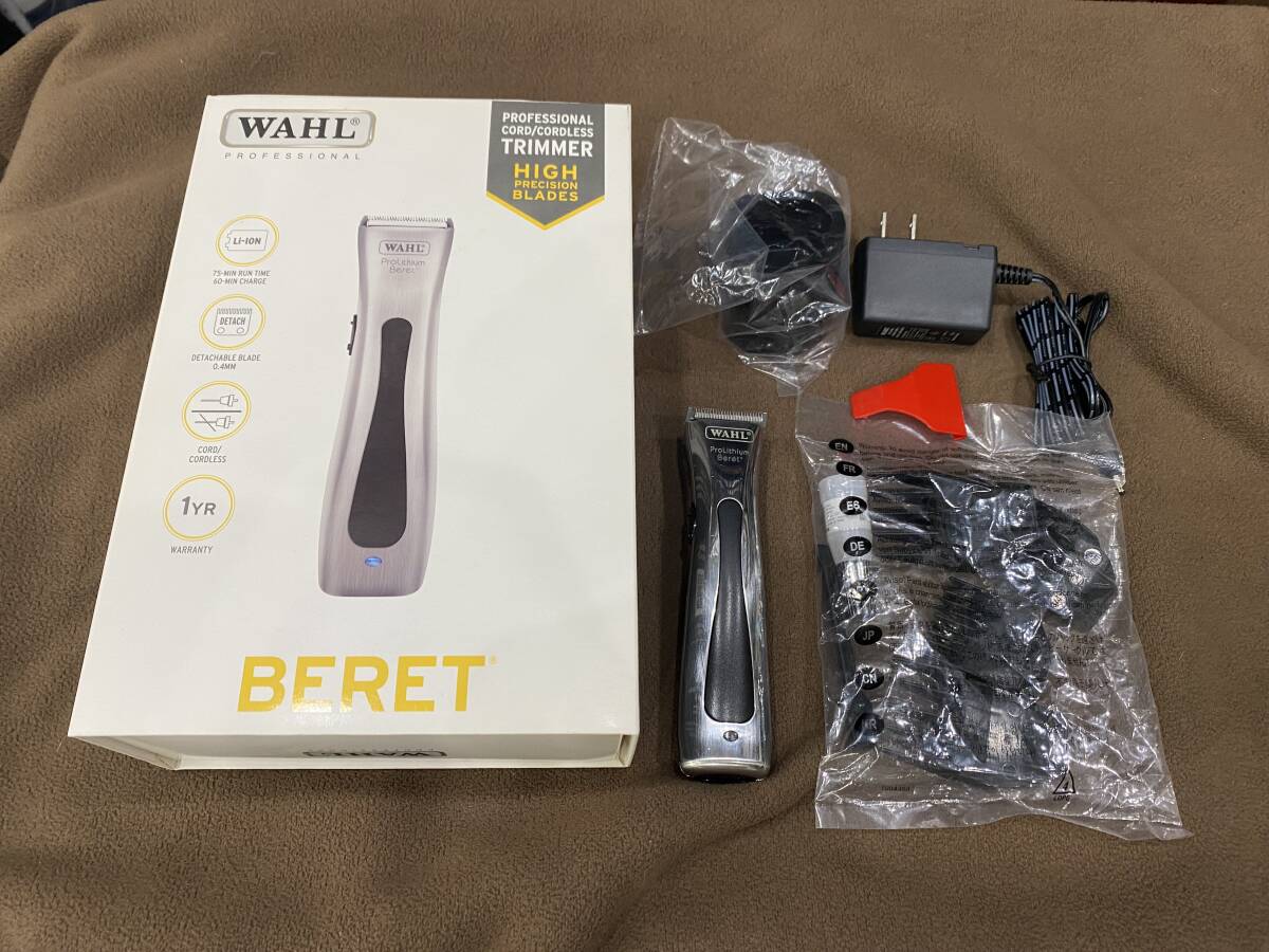 ●WAHL BERET PRO TRIMMER ウォール ベレ プロリチウムシリーズ 新品に近いUSED拍卖