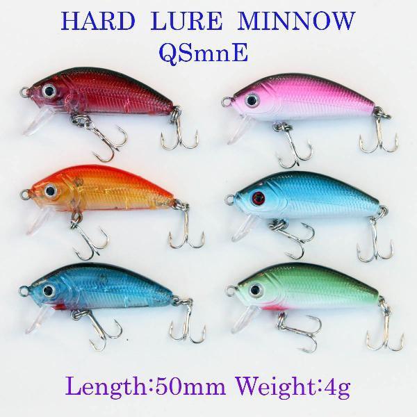 ルアー セット ミノー 6色 6個 セット 50mm 4g ルアー フィッシング ハードルアー QSMNE06 送料安拍卖