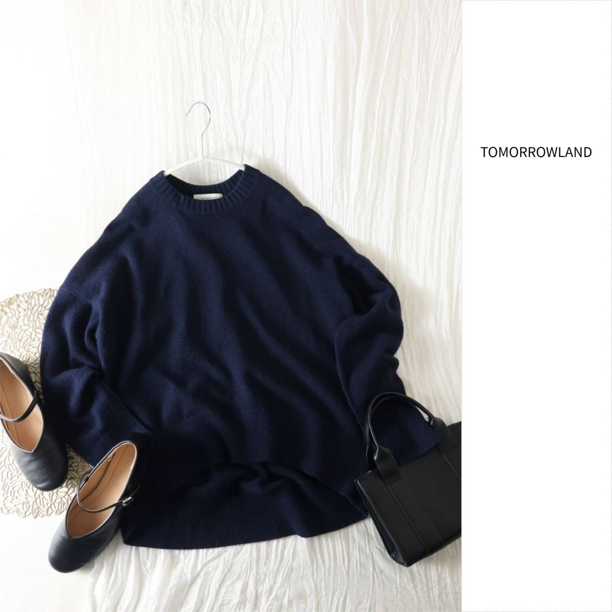 1.6万☆トゥモローランド TOMORROWLAND☆ウールカシミヤ クルーネックプルオーバー Sサイズ☆M-B 6184拍卖