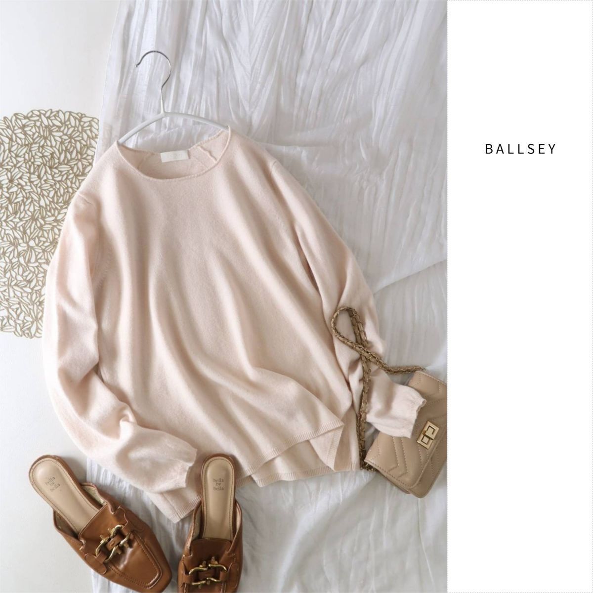 トゥモローランド/ボールジィ BALLSEY☆ウールシルク クルーネックニット Sサイズ☆E-M 6080拍卖