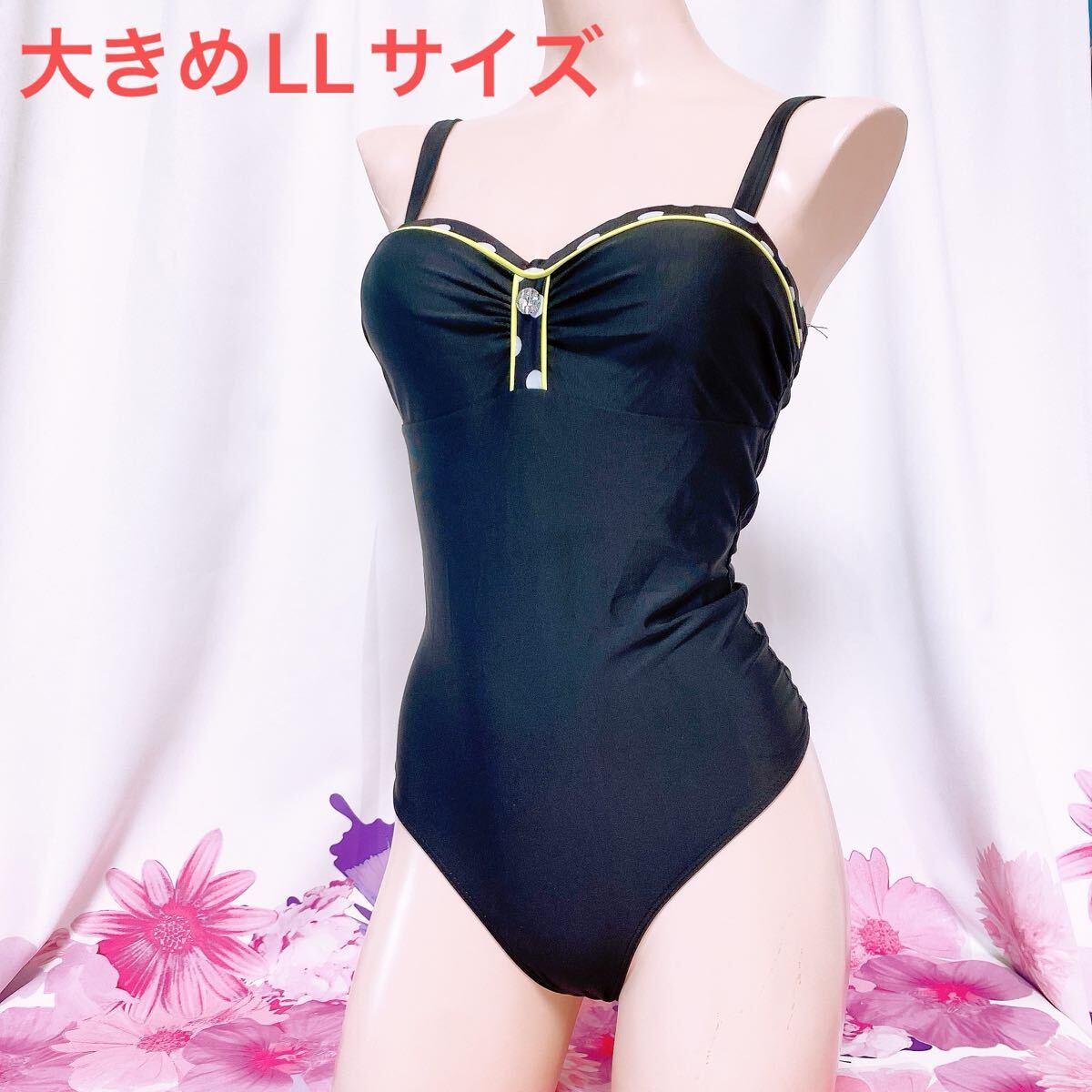 639 大きめ13(LL)サイズ セレブ水着 ハイレグ ワンピース 整理品 競泳 水着 スイムウエア 拍卖