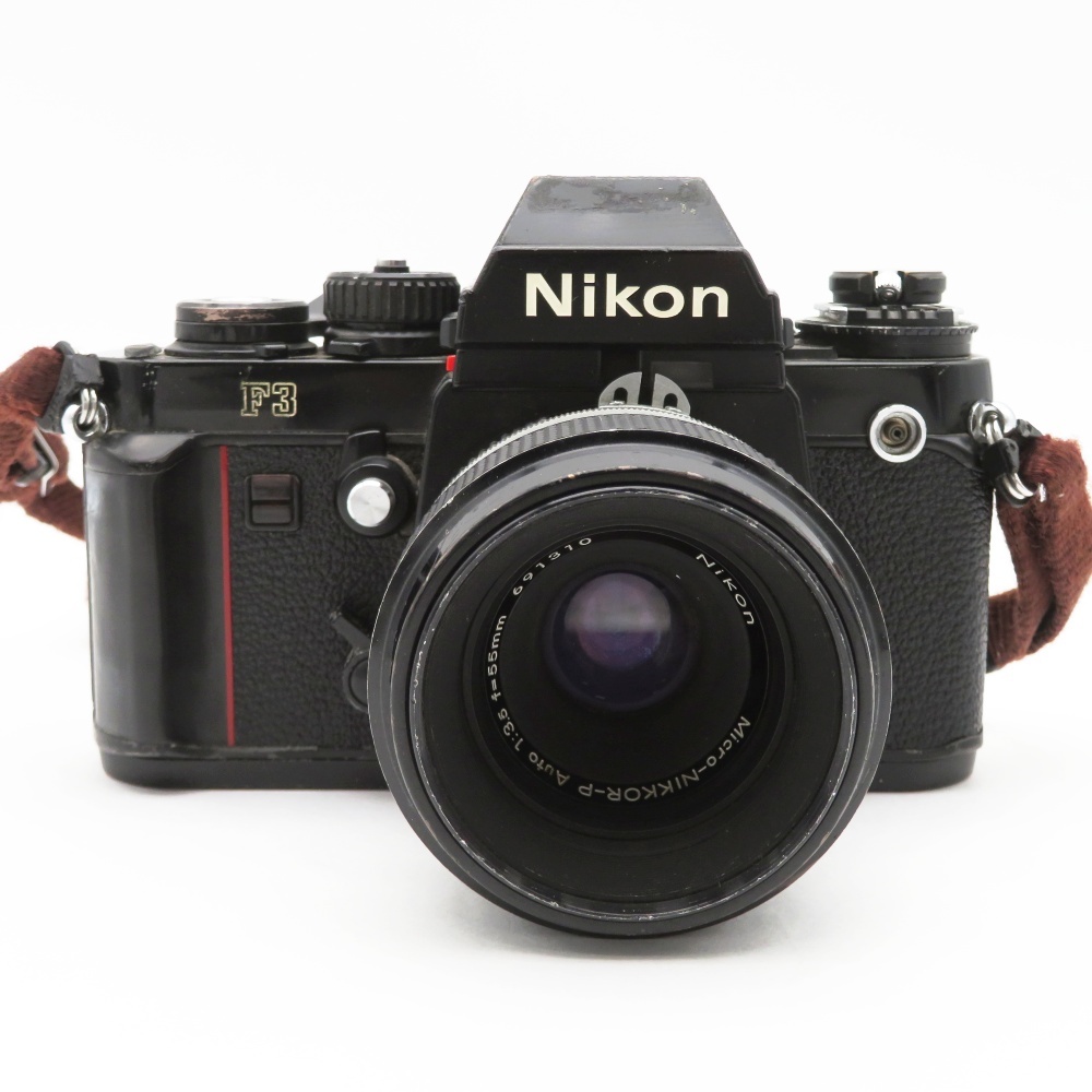 1円〜 Nikon ニコン F3 アイレベル MF一眼レフカメラ Micro-NIKKOR-P Auto 55mm F3.5 電源不動 ジャンク品 4249717拍卖