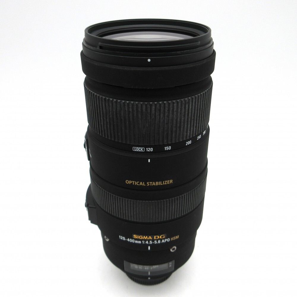 1円〜 SIGMA シグマ DG 120-400mm F4.5-5.6 APO HSM For Nikon 一眼レフ用AFレンズ ケース付 動作未確認 4251699拍卖