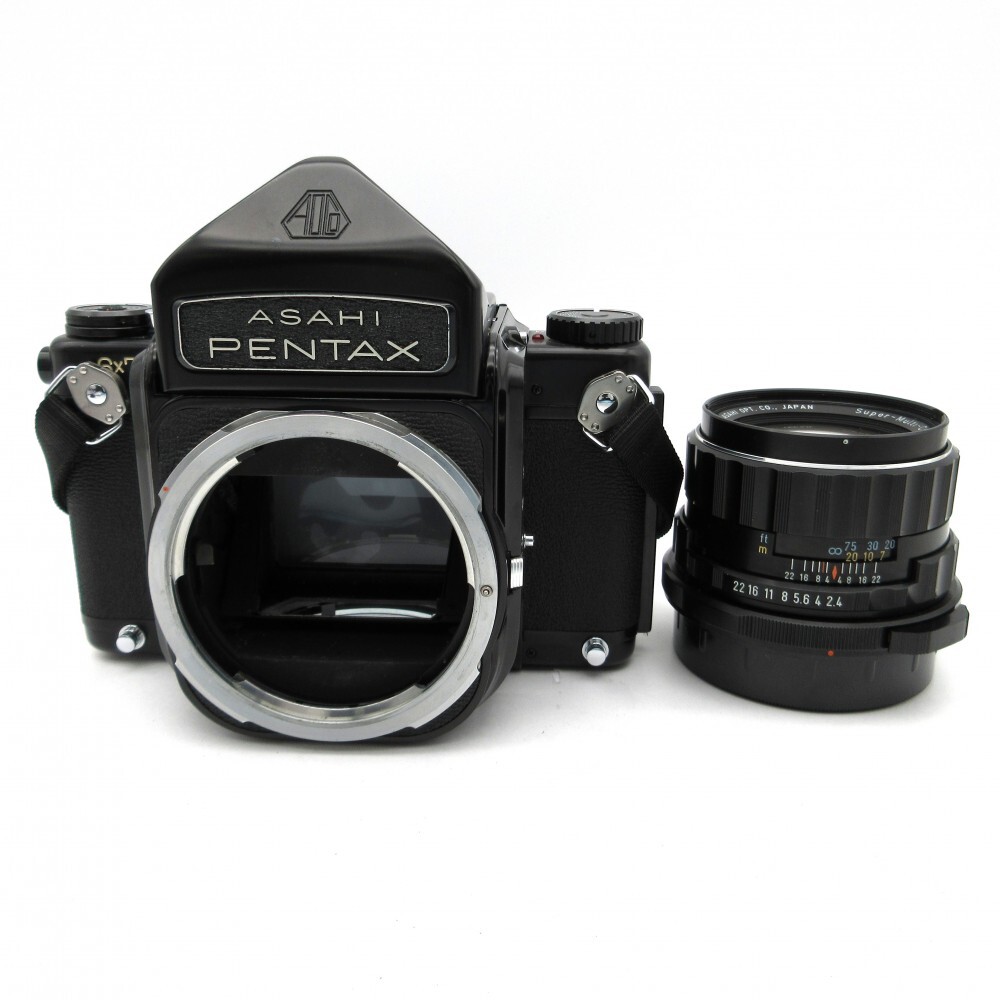 1円〜 ASAHI PENTAX アサヒ ペンタックス 6×7 中判カメラ Super-Multi-Coated TAKUMAR/6×7 105mm F2.4 ケース付 動作未確認 4216493拍卖