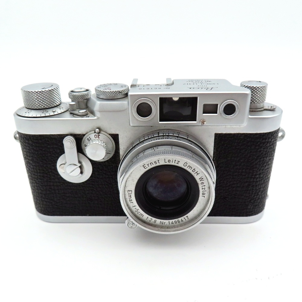 1円〜 Leica ライカ IIIg MF一眼レフカメラ Elmar 50mm F2.8 ケース付 動作不良有 ジャンク品 4225048拍卖