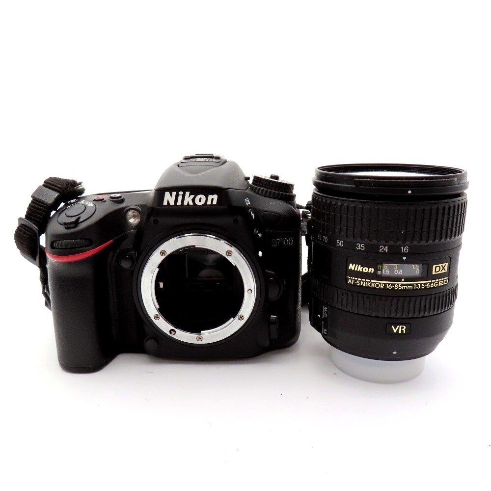 1円〜 Nikon ニコン D7100 デジタル一眼レフカメラ 16-85 VR レンズキット 箱付 レンズ動作不良有 ジャンク品 4274898拍卖