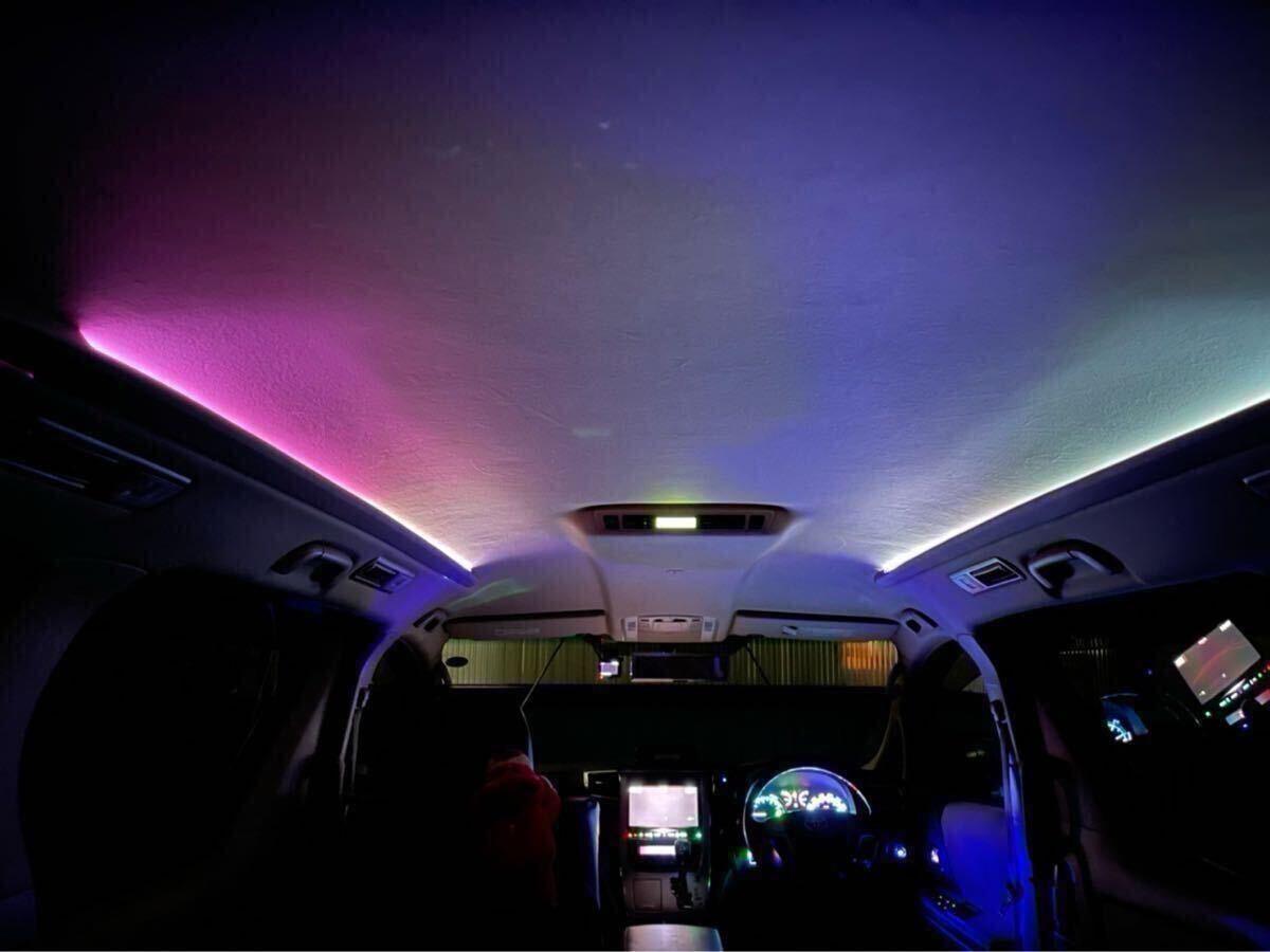 要純正返却 20 ヴェルファイア アルファード 前期、後期 レインボー ルーフイルミ LED ゆっくり自動変化 天井イルミ拍卖