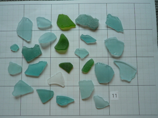 ■シーグラス / Sea Glass■ビーチグラス / Beach Glass■色・サイズいろいろ■和歌山南部の海岸で採取■№11 : 125g■拍卖