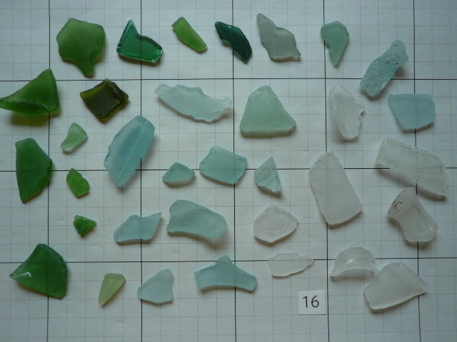 ■シーグラス / Sea Glass■ビーチグラス / Beach Glass■色・サイズいろいろ■和歌山南部の海岸で採取■№16 : 105g■拍卖