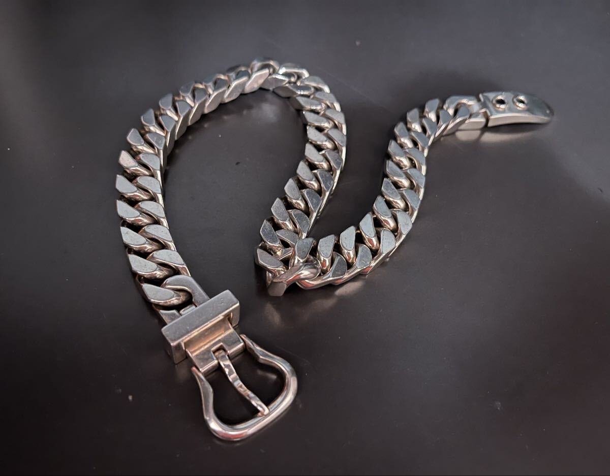 Vintage Hermes Boucle Sellier GM ネックレス エルメス ブックルセリエ シルバー ブレスレット ヴィンテージ necklace拍卖