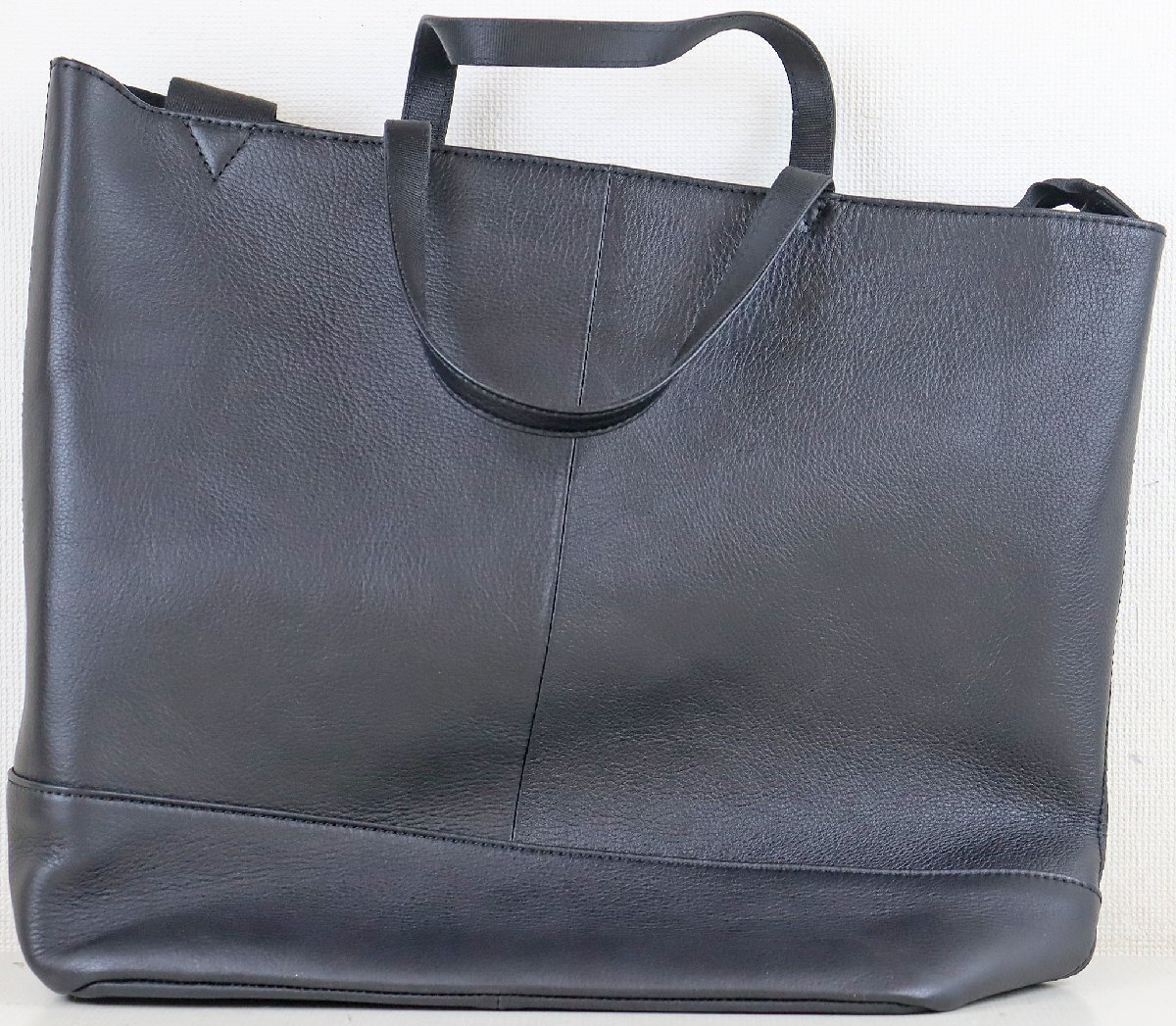 S◎中古品◎レディースバッグ『Angelus.A トートバッグ』 2112F-35 牛革 日本製 ブラック カトレア サイズ(約):W40×H33×D14cm拍卖