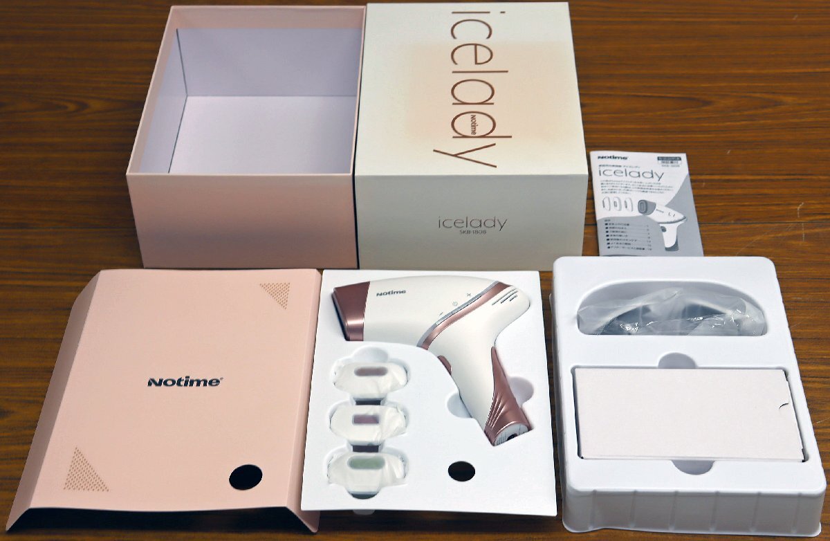 S●中古品●家庭用光美容器 Notime icelady(アイスレディ) ザ・マーチャント・オブ・ファクトリーズ SKB-1808 フラッシュ照射/脱毛/ムダ毛拍卖