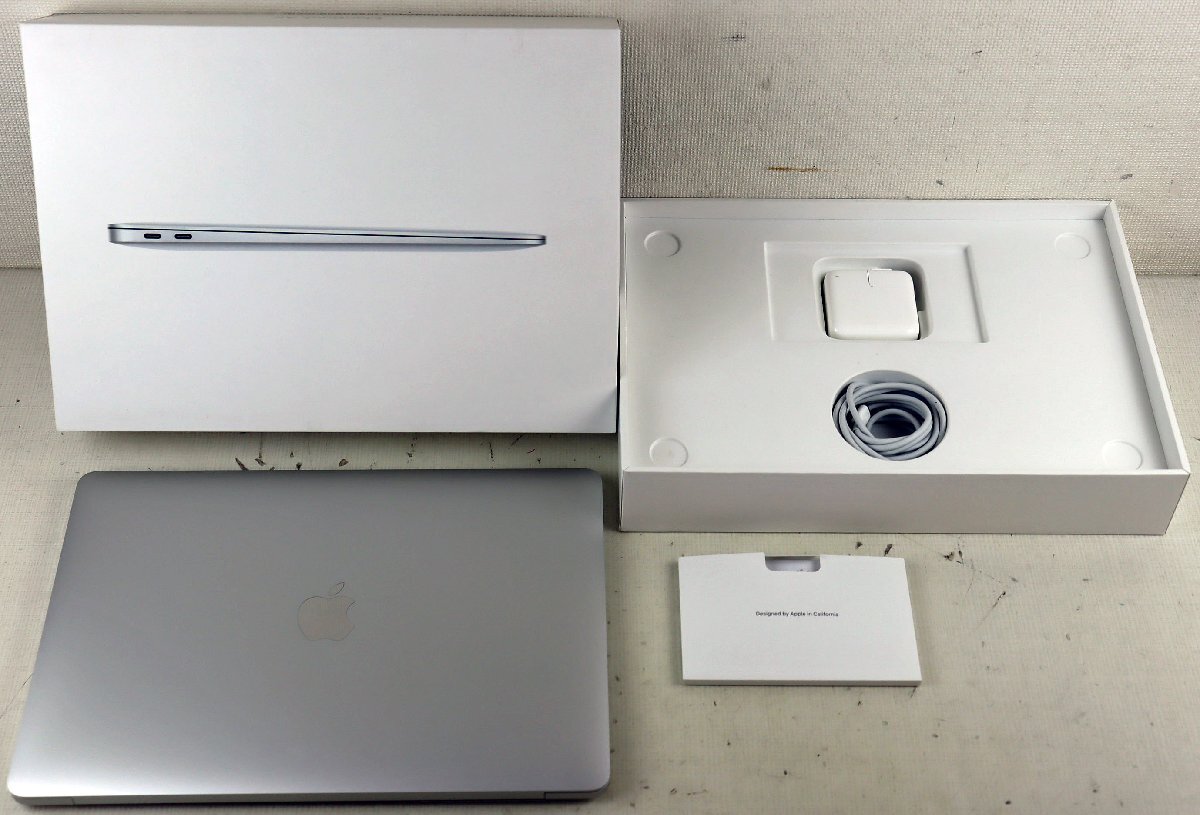 S●中古品●ノートPC 『MacBook Air M1 2020 シルバー』 Apple/アップル 13.3型 Z127000E6 Model:A2337 Apple M1チップ RAM:16GB SSD:256GB拍卖
