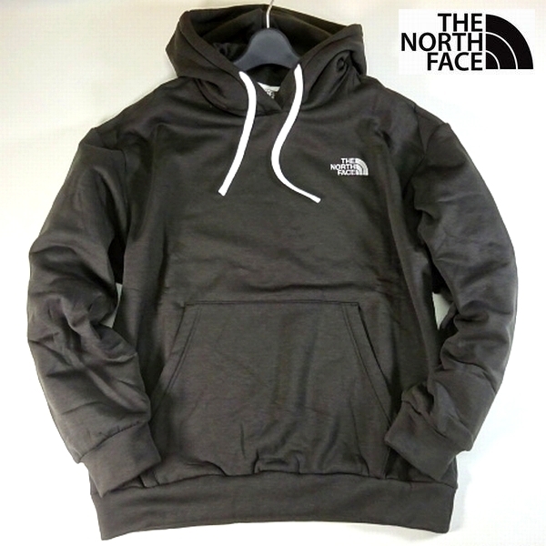 新品 ノースフェイス THE NORTH FACE ロゴ フード スウェット パーカー トレーナー 黒灰 L メンズ 正規本物 BASIC LOGO HOOD PULLOVER3拍卖