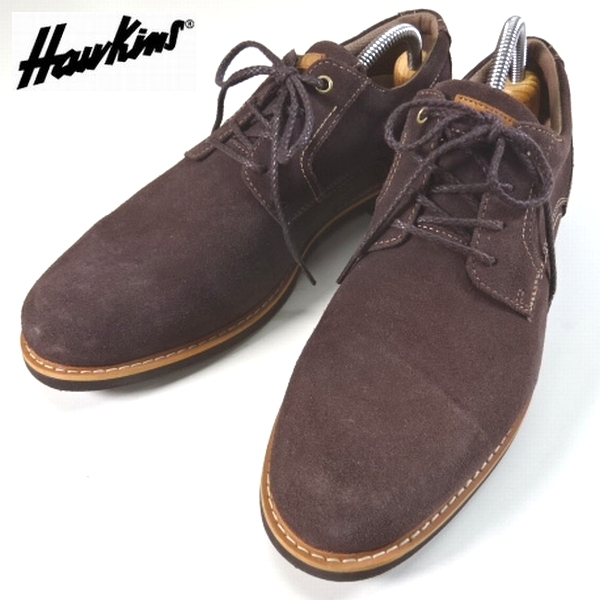 新品訳 ホーキンス トラベラー 防水 防滑 本革レザー ビジネスカジュアル シューズ 靴 27cm Hawkins TRAVELLER メンズ 男性 紳士用拍卖