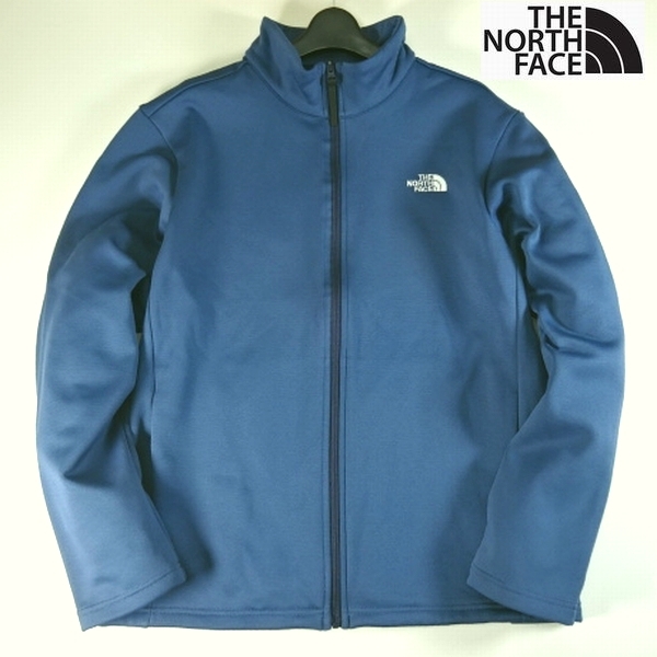 新品 ノースフェイス THE NORTH FACE 秋冬 ロゴ フルジップ ブルゾン フリース ジャケット 紺灰 L メンズ EXTON FLLECE JACKET SP3拍卖