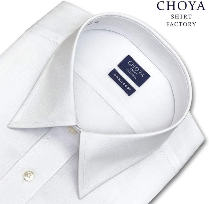 TT220 百貨店モデル CHOYA SHIRT FACTORY 定価9790円 白 綿100%形態安定 ドビーST ドレスシャツ 新品 41-84 L チョーヤ ワイシャツ拍卖