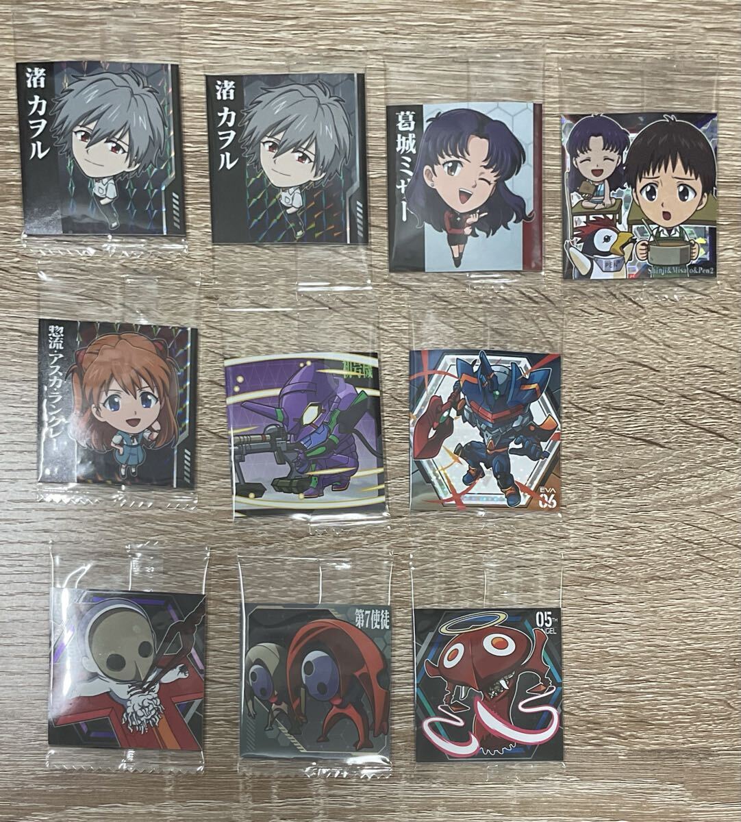 エヴァ シールウエハース シール 渚カヲル エヴァンゲリオンMark.06 葛城ミサト 他 未開封品 10枚 【在庫処分A1007004】拍卖