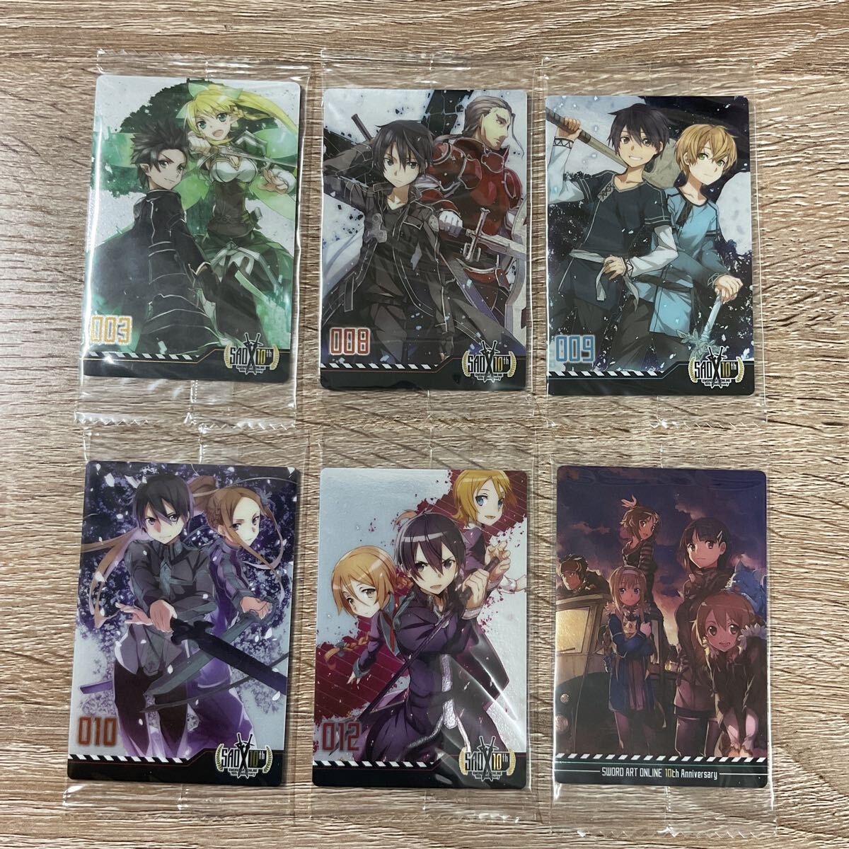 ソードアート・オンライン 10th Anniversary ウエハース カード まとめ売り 6枚 未開封品 バンダイ【在庫処分A1001002】 拍卖