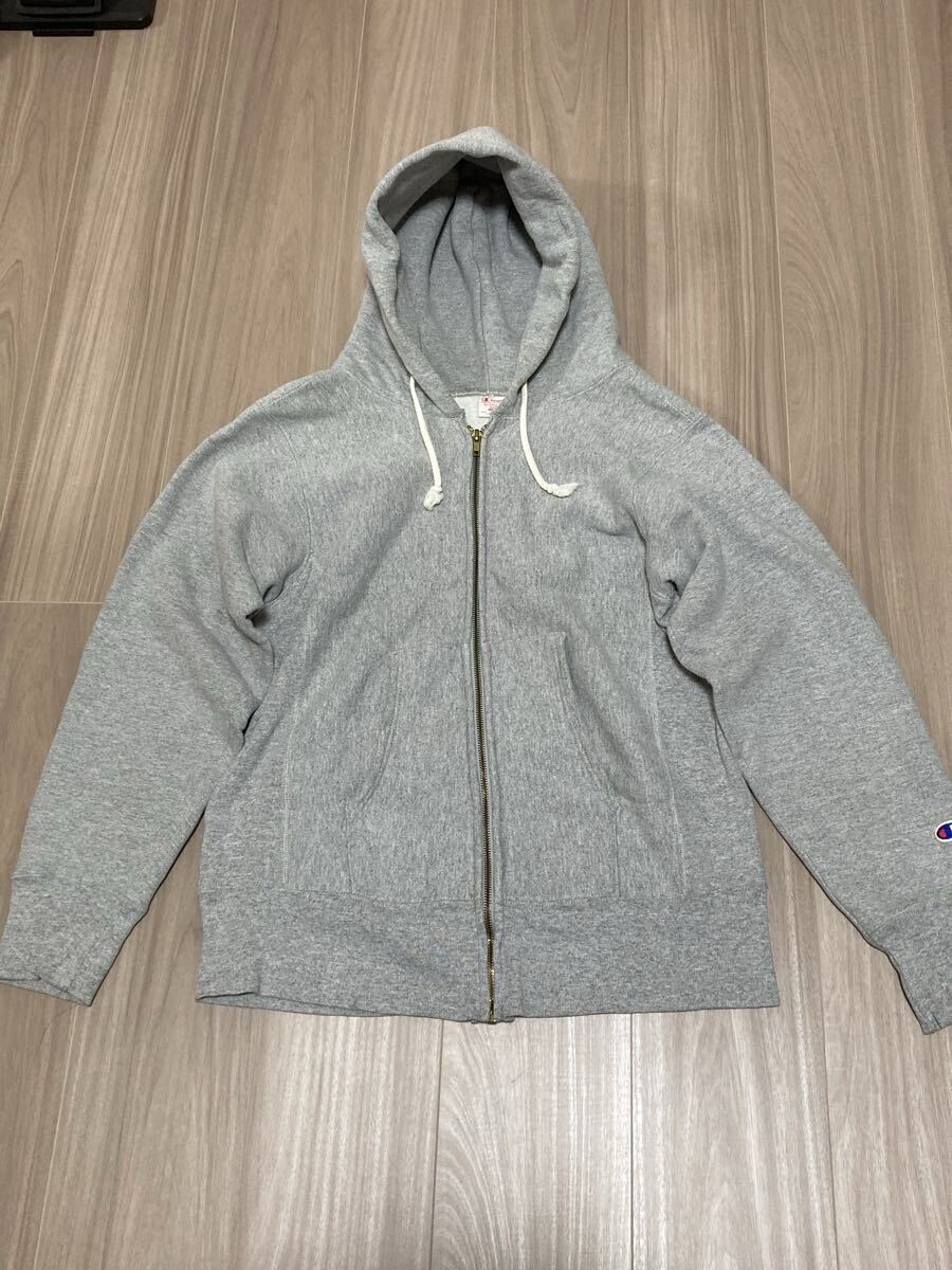 【USA製】チャンピオン リバースウィーブ フルジップパーカー 赤タグ裏起毛/MADE IN USA zip(Champion) USA製拍卖
