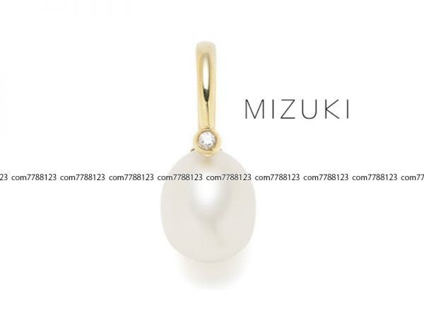 保管品10万★mizuki★K14YGダイヤモンド×パール チャーム ミズキ ジュエリー ロンハーマン アクセサリー ネックレス トップ アクセサリー拍卖