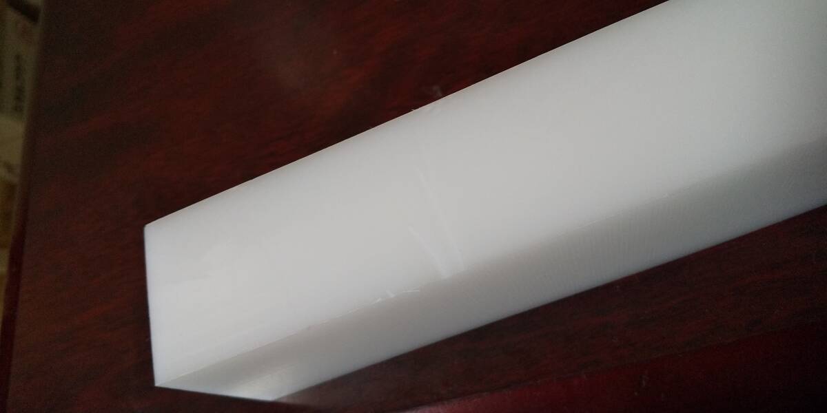 125x46x39mm 白色ジュラコンポリアセタール POM 樹脂 プラスチック 板 ブロック シート 端材 スクラップ拍卖