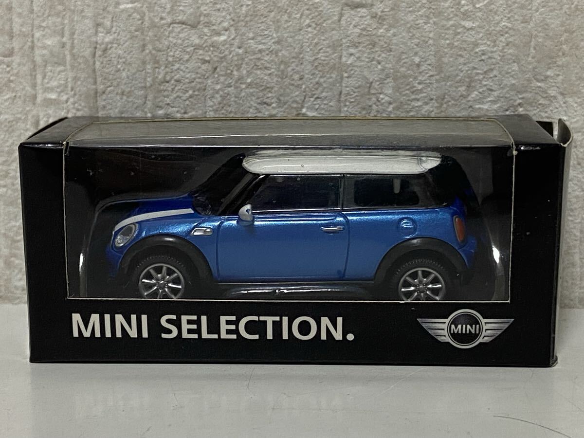 ディーラー特注 1/64 BMW ミニクーパー S ブルーメタリック ホワイト カラーサンプル MINI COOPER 非売品拍卖