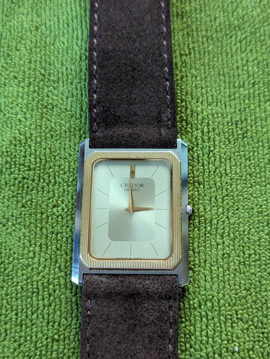 SEIKO セイコー Credor クレドール クオーツ 14K 金無垢 腕時計 メンズ 移動 ヴィンテージ ゴールド拍卖