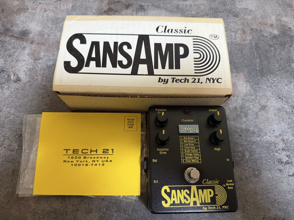 SansAmp Classic アンプシュミレーター Tech 21 サンズアンプ / エフェクターギター ベース TECH21 SANSAMP拍卖
