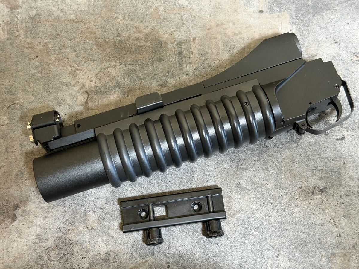 M203 グレネードランチャー 1119g 訳アリ / モスカート m4 m16 マルイ拍卖