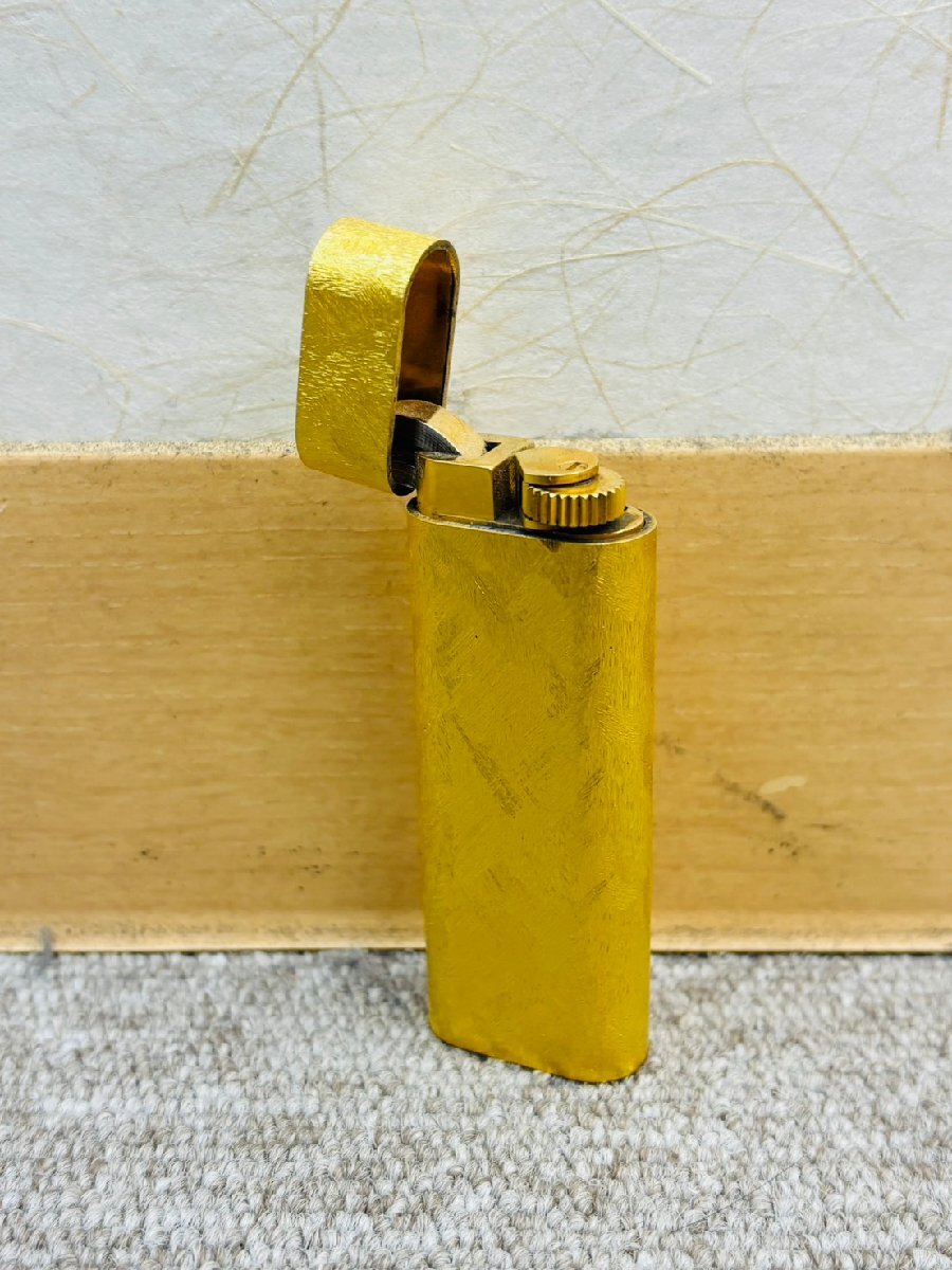 【MC17935】 1円~ Cartier カルティエ ライター 着火,火花確認済み ゴールドカラー フランス パリ 喫煙具 ブランド コレクション拍卖