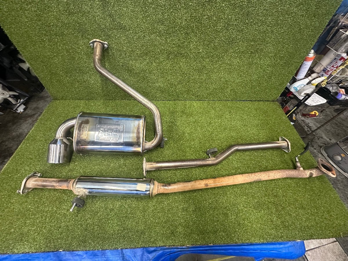 社外 スバル ステラ RN1 FUJITSUBO フジツボ 3分割 マフラー オーツーセンサーセット 中古品 EN07X 03 S10850 RN2拍卖